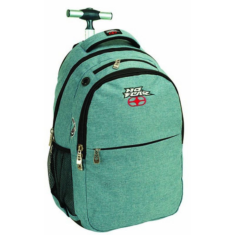 Foto van No fear trolley-rugzak 30 liter 48 x 33 cm polyester groen