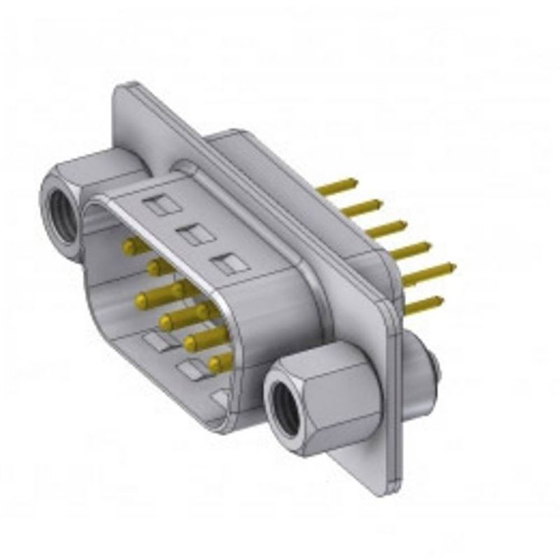 Foto van Deltron connectors dts09py/2m85unb5 d-sub stekker 180 ° aantal polen: 9 solderen, pinnen 1 stuk(s)