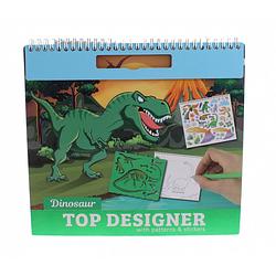 Foto van Toi-toys dinosaurus tekenboek met accessoires