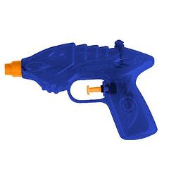 Foto van 1x waterpistool/waterpistolen blauw 16,5 cm - waterpistolen