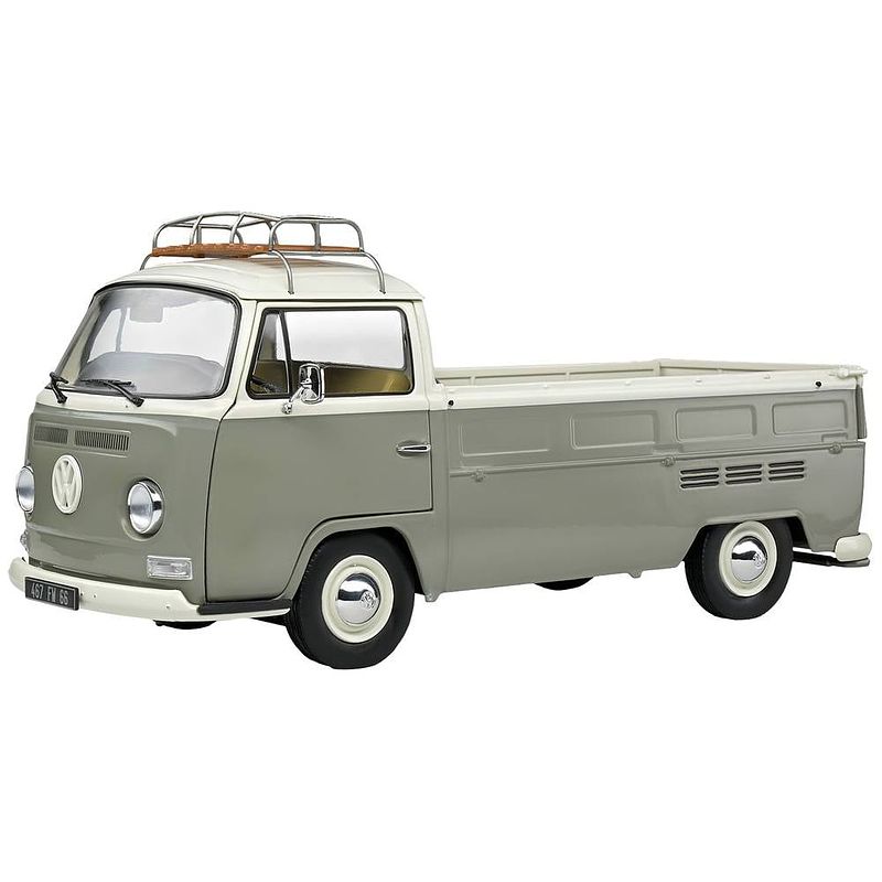 Foto van Solido vw t2 pick up grau 1:18 auto