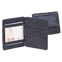 Foto van Rimbaldi magic wallet portemonnee heren - rfid anti-skim - leer - zwart