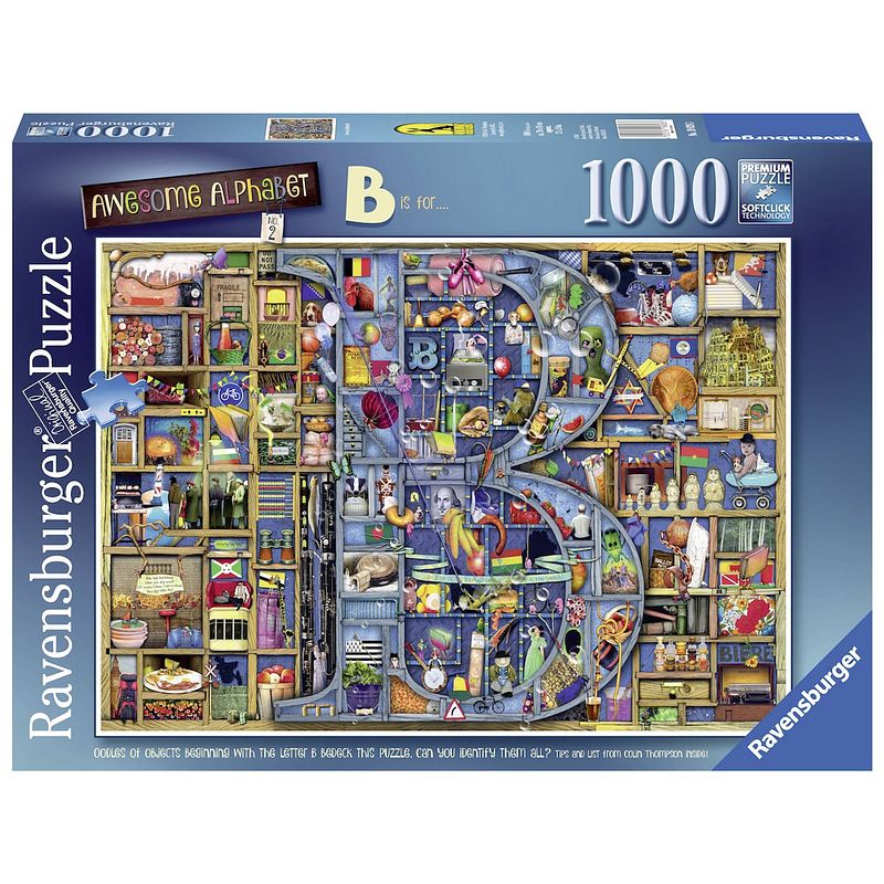 Foto van Ravensburger puzzel colin thompson adembenemend alfabet ""b""- 1000 stukjes