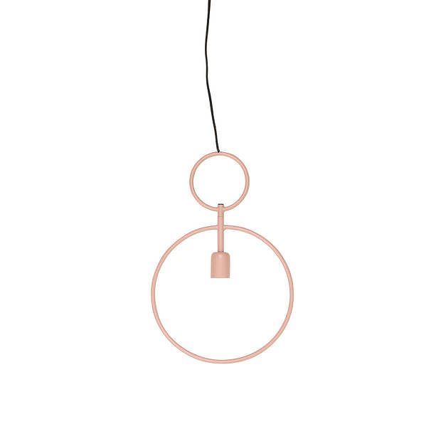 Foto van Light & living - hanglamp dorina - 30x4x45 - roze