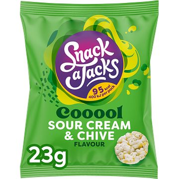 Foto van Snack a jacks zure room bieslook rijstwafels 23g bij jumbo