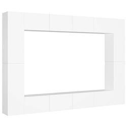 Foto van The living store televisiekast tv meubel - 100 x 30 x 30 cm - wit