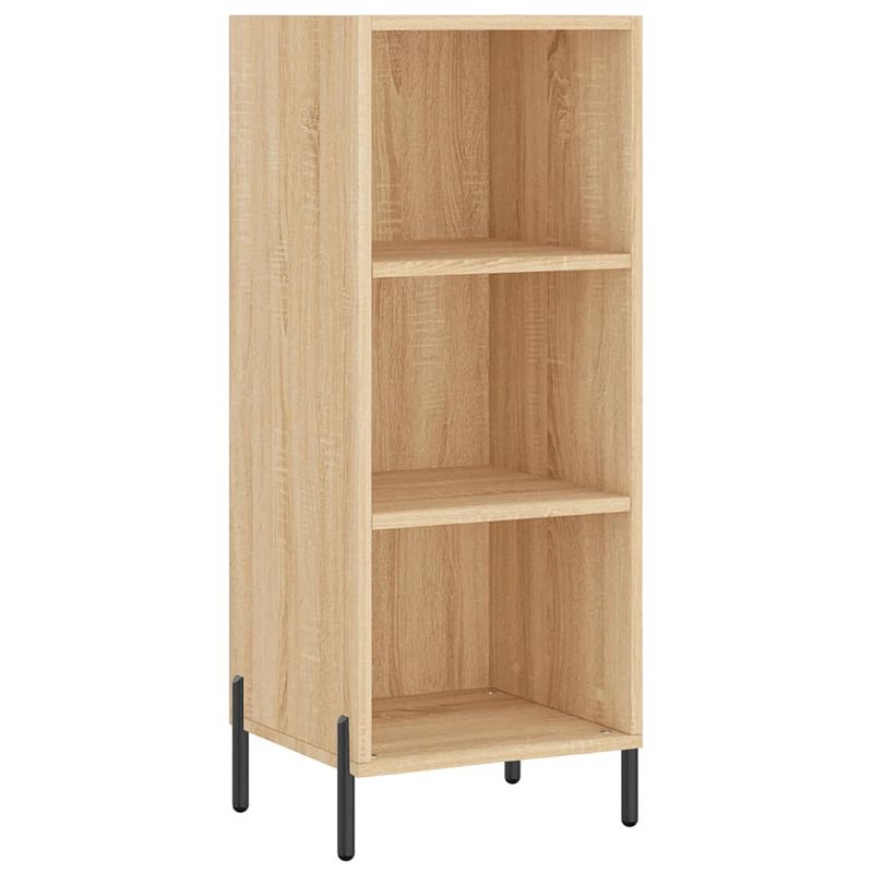 Foto van Vidaxl dressoir 34,5x32,5x90 cm bewerkt hout sonoma eikenkleurig