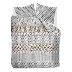 Foto van Snoozing cardiff flanel dekbedovertrek - 2-persoons (200x200/220 cm + 2 slopen) - flanel - soft pink