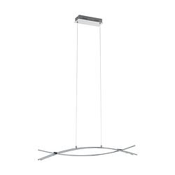 Foto van Eglo nevado hanglamp - led - 90 cm - chroom/wit