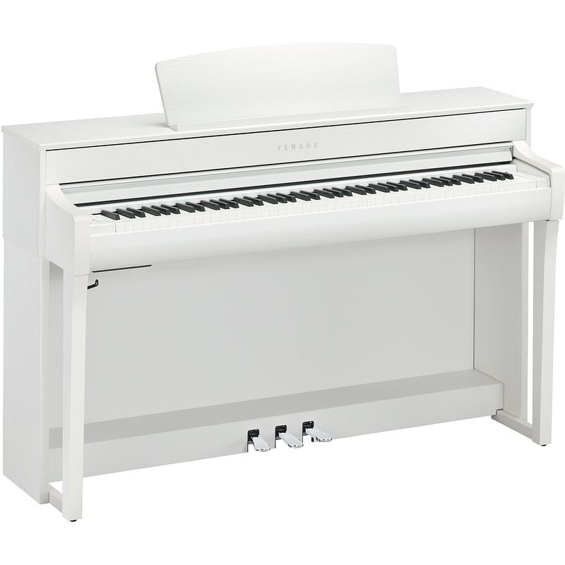 Foto van Yamaha clavinova clp-745wh digitale piano wit