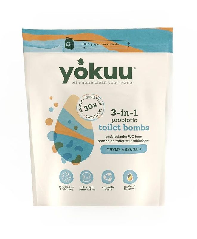 Foto van Yokuu 3-in-1 toilet bom thyme & seasalt