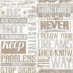 Foto van Noordwand behang friends & coffee words and letters metallic en beige