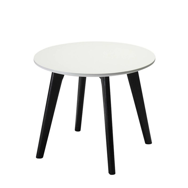 Foto van Livie salontafel rond 48 cm zwart/wit.