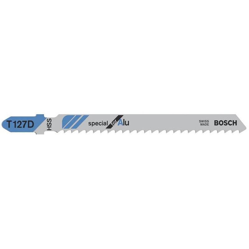 Foto van Bosch accessories 2608631508 decoupeerzaagblad t 127 d, special for aluminium, verpakking van 3 stuks 3 stuk(s)