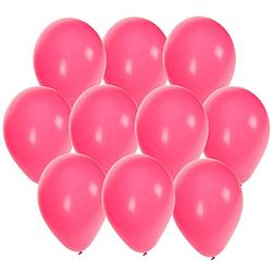 Foto van 30x stuks roze party ballonnen 27 cm - ballonnen