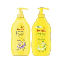 Foto van Zwitsal combinatieset: bad & wasgel lavendel + bad & wasgel eucalyptus