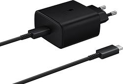Foto van Samsung super fast charging oplader 45w + usb c kabel 1m zwart