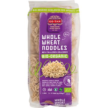 Foto van Gotan whole wheat noodles volkoren bio organic 250g bij jumbo