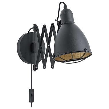 Foto van Eglo wandlamp treburley - zwart/goud - leen bakker