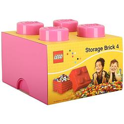 Foto van Lego brick 4 opbergbox - fuchsia