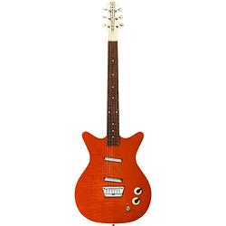 Foto van Danelectro 59 divine flame maple red elektrische gitaar