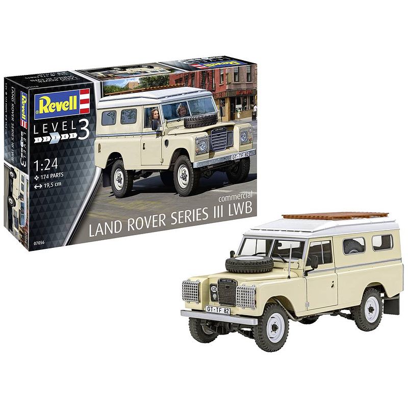 Foto van Revell 07056 land rover series iii lwb (commercial) auto (bouwpakket) 1:24