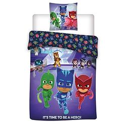 Foto van Disney dekbedovertrek pj masks blauw 140 x 200 cm