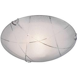 Foto van Led plafondlamp - plafondverlichting - trion sandra - e27 fitting - 1-lichts - rond - mat wit - glas