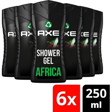 Foto van Axe 3in1 douchegel africa 6 x 250ml bij jumbo