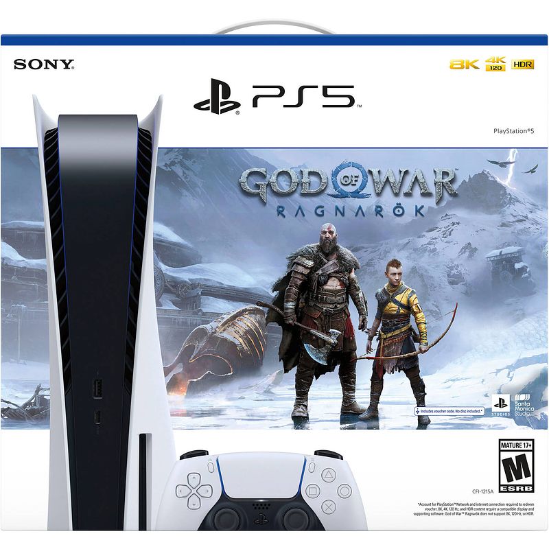 Foto van Sony playstation 5 disc edition + god of war