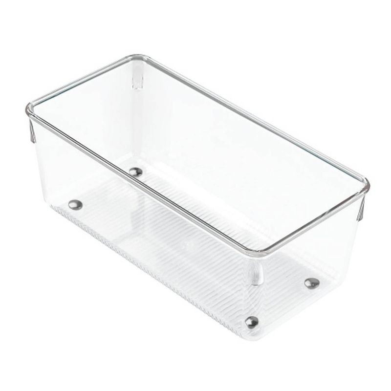 Foto van Idesign - lade organizer, 10.2 x 20.3 x 7.6 cm, kunststof, transparant - idesign linus