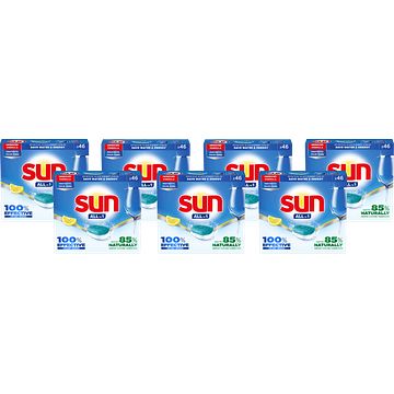 Foto van Sun allin 1 vaatwastabletten citroen 7 x 46 tabletten aanbieding bij jumbo | 30% korting