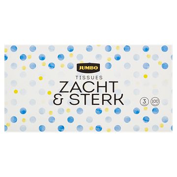 Foto van Jumbo tissues zacht & sterk 3laags 100 stuks