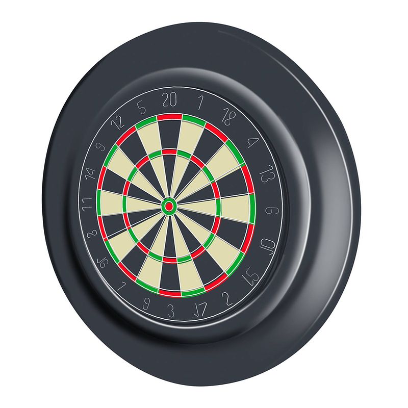 Foto van Masterdarts dartbord surround ring - voor dartborden tot 45 cm - rubber - zwart