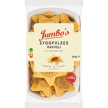 Foto van La place verse pasta ravioli met stoofvlees 220g bij jumbo