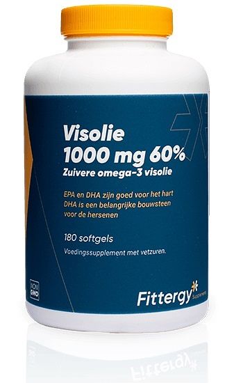 Foto van Fittergy visolie 1000mg 60% capsules