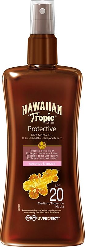 Foto van Hawaiian tropic protective dry-oil spray spf20