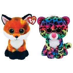 Foto van Ty - knuffel - beanie boo'ss - fox & dotty leopard