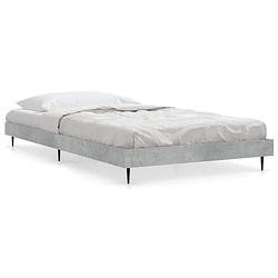 Foto van Vidaxl bedframe bewerkt hout betongrijs 90x190 cm