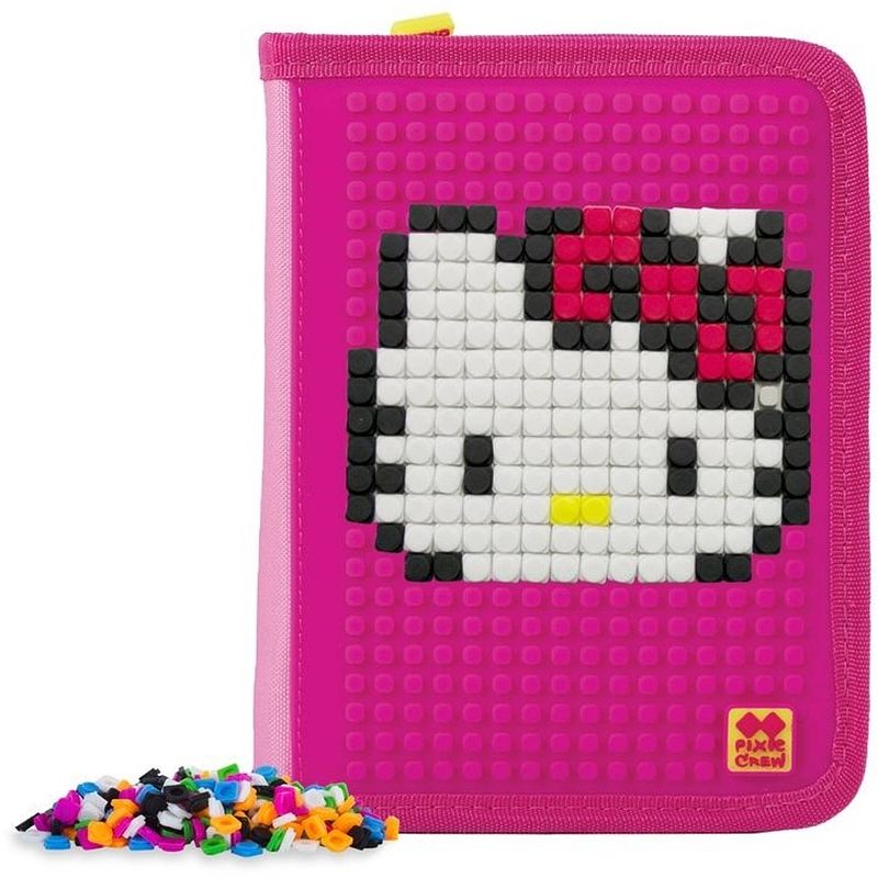 Foto van Pixie crew etui met pixels hello kitty 19 cm roze