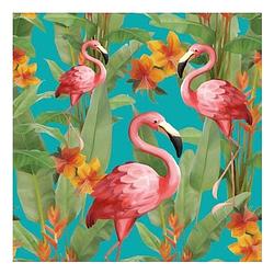 Foto van Servetten flamingo's 3-laags 20x stuks - feestservetten