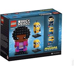 Foto van Lego 40421 brickheadz minions belle onderkant, kevin en bob