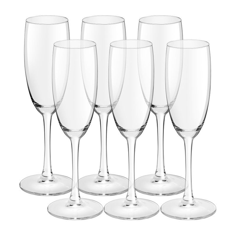 Foto van Champagneglas - set van 6 - 180 ml