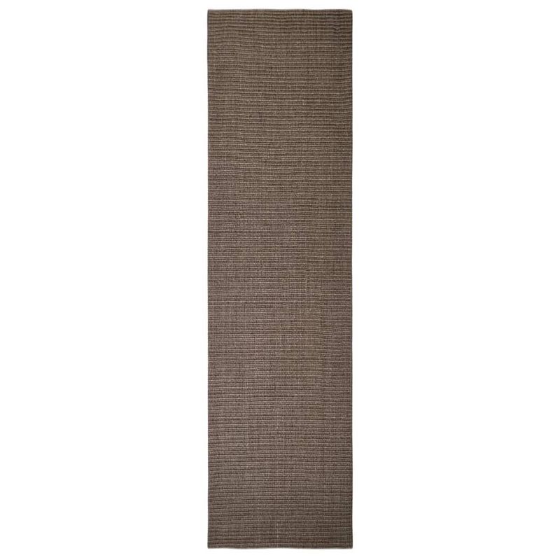 Foto van The living store vloerkleed sisal - bruin - 80 x 300 cm - anti-slip