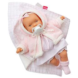 Foto van Berjuan babypop lloroncete meisjes 28 cm lichtroze/wit 6-delig