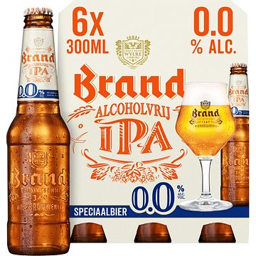 Foto van 2e halve prijs | brand ipa 0.0 bier fles 6 x 30cl aanbieding bij jumbo