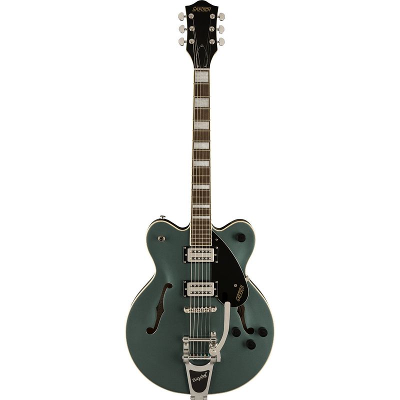 Foto van Gretsch g2622t streamliner centerblock dc stirling green semi-akoestische gitaar