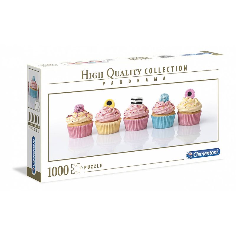 Foto van Clementoni puzzel panorama cupcakes 1000 stukjes