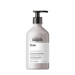 Foto van Serie expert silver shampoo voor grijs en gebleekt haar 500ml