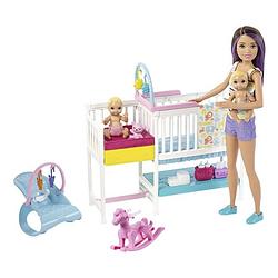 Foto van Barbie speelset babysitter skipper kinderkamer 10-delig